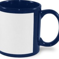 Blue patch mug