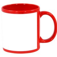 Red patch mug